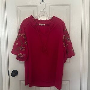 Umgee Vibrant Pink Blouse - XL